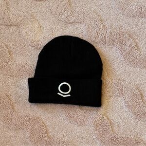Black Beanie with White Logo